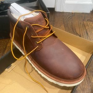 New Ugg Men’s Neumal Utility Boot Gingerbread Size 11
